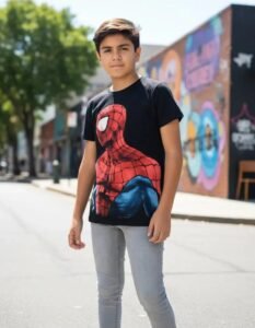 Playera Máscara De Látex Gran Responsabilidad Niño