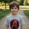 Playera Máscara De Látex Avengers Niño