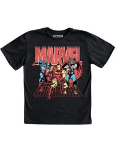 Playera Máscara De Látex Marvel Heroes Niño