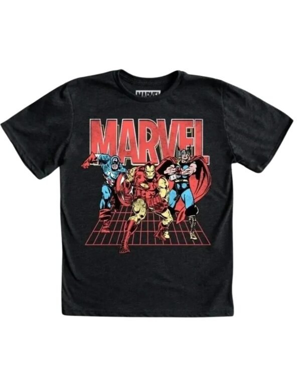 Playera Máscara De Látex Marvel Heroes Niño Playera Máscara De Látex Marvel Heroes Niño