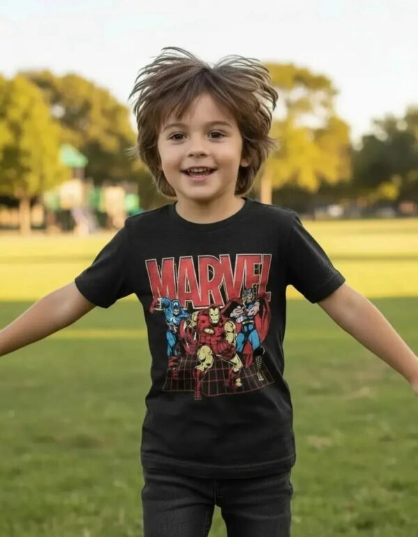 Playera Máscara De Látex Marvel Heroes Niño Playera Máscara De Látex Marvel Heroes Niño