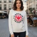 Pullover Máscara De Látex Black Widow Mujer