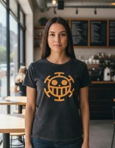 Playera Máscara De Látex Bandera De Heart Mujer