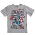 Playera Mascara De Látex Captain America Retro Niño