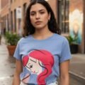 Playera Máscara De Látex Ariel Minimalista Mujer