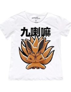 Playera Máscara De Látex Kurama Chibi Mujer