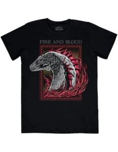 Playera Máscara De Látex Fire And Blood Hombre