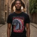 Playera Máscara De Látex Fire And Blood Hombre