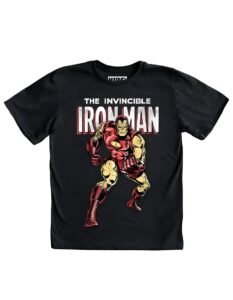 Playera Máscara De Látex Iron Man Niño