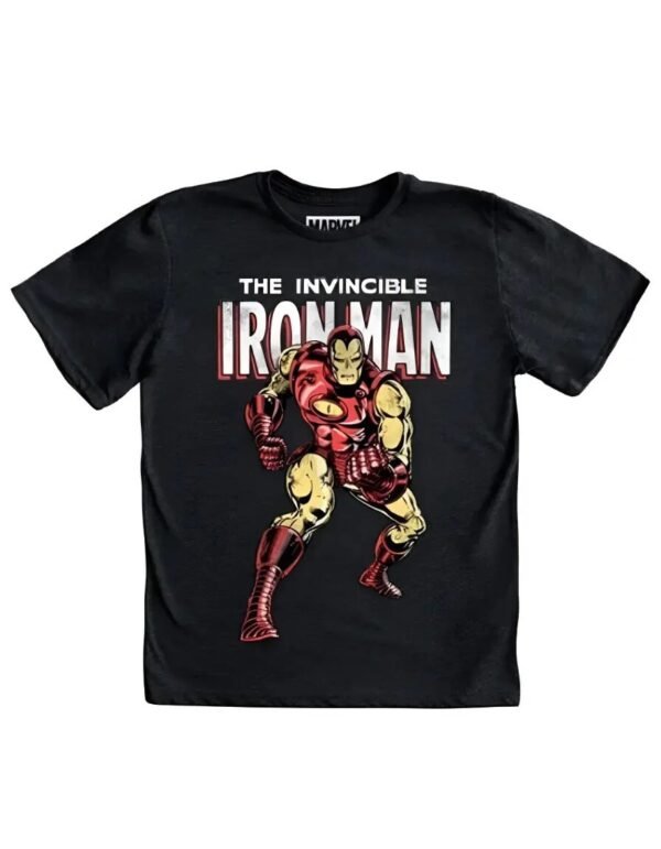 Playera Máscara De Látex Iron Man Niño