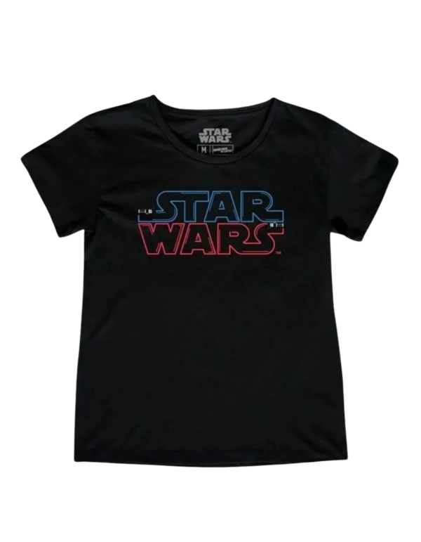 Playera Máscara De Látex Sables De Luz Mujer