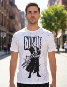 Playera Máscara De Látex One Piece Roronoa Zoro Hombre