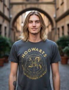 Playera Mascara De Látex School Of Witchcraft Hombre