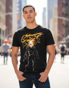 Playera Máscara De Látex Spirit Of Vengeance Hombre