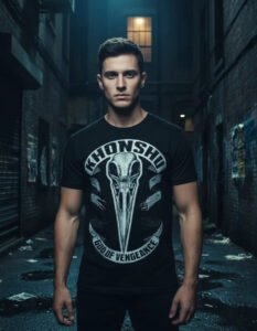 Playera Máscara De Látex Khonshu Hombre