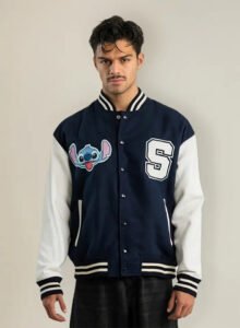 Varsity Jacket Máscara De Látex Disney Stitch Hombre