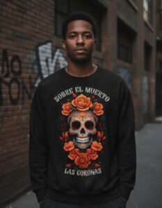 Sudadera Máscara De Látex Sobre El Muerto Las Coronas Hombre