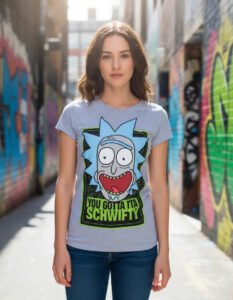 Playera Máscara De Látex Get Schwifty Mujer
