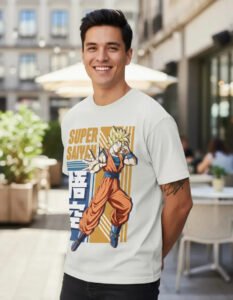 Playera Máscara De Látex Dragon Ball Ssj Hombre