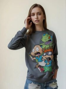 Pullover Máscara De Látex Rugrats Mujer