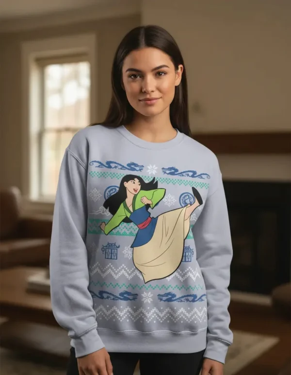 Pullover Máscara De Látex Mulán Ugly Mujer