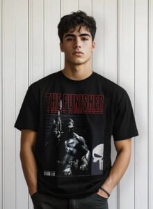 Playera Máscara De Látex The Punisher Hombre