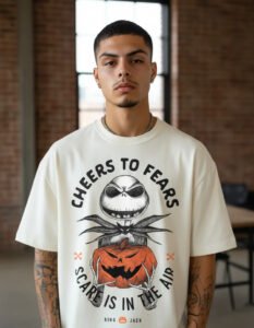 Playera Máscara De Látex Cheers To Fears Hombre