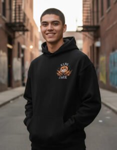 Hoodie Máscara De Látex King Jack Hombre