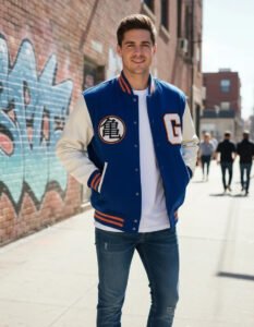 Varsity Jacket Máscara De Látex Dragon Ball Goku Hombre