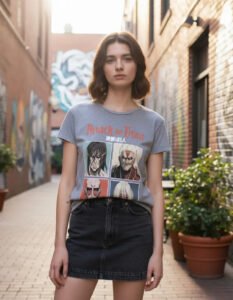 Playera Mascara De Látex Legado De Ymir Mujer