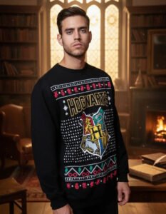 Pullover Máscara De Látex Hogwarts Ugly Hombre