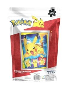 Rompecabezas Infantil Pokémon 100 Piezas En Bolsa Metalica