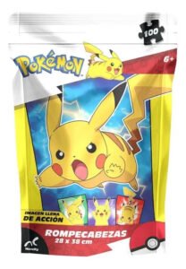 Rompecabezas Infantil Pokémon 100 Piezas En Bolsa Metalica