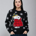 Ugly Sweater Peanuts Snoopy Chamarra Roja Unisex