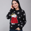 Ugly Sweater Peanuts Snoopy Chamarra Roja Unisex