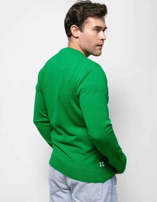 Ugly Sweater Verde Grinch Puntos Y Esferas