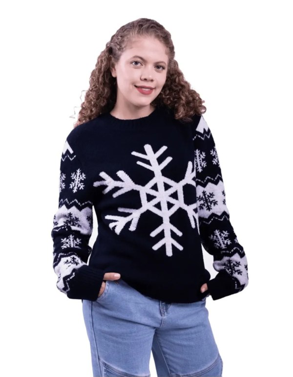 Ugly Sweater Navidad Copos De Nieve