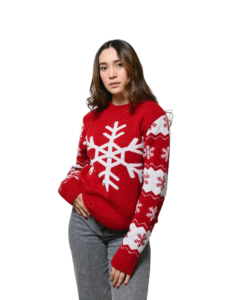 Ugly Sweater Navidad Copos De Nieve