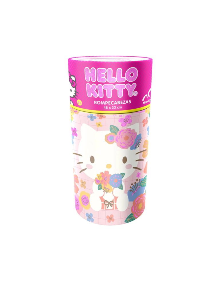 Rompecabezas Infantil Hello Kitty 60 Pzas Cilindro