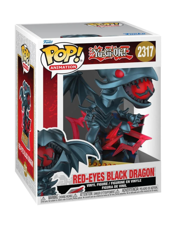 Funko Pop Premium: Yu Gi Oh - Dragon Negro de Ojos Rojos carta