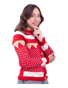 Ugly Sweater De Cuello Redondo Para Mujer