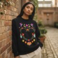 Pullover Máscara De Látex Mickey Día De Muertos Mujer