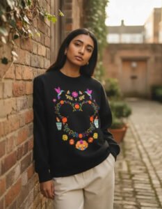 Pullover Máscara De Látex Mickey Día De Muertos Mujer