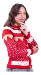 Ugly Sweater De Cuello Redondo Para Mujer