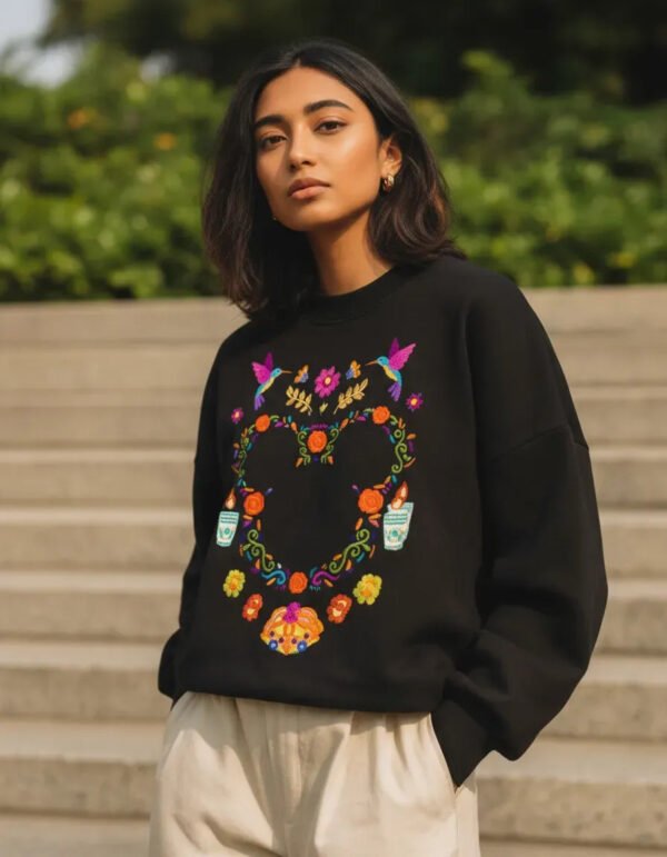 Pullover Máscara De Látex Mickey Día De Muertos Mujer